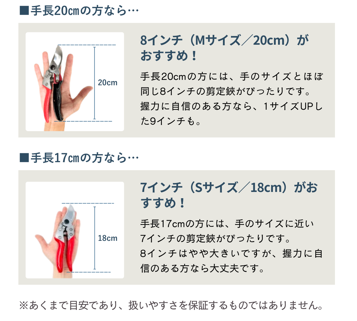 剪定バサミの選び方