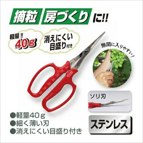 ぶどう摘粒鋏 ソリ刃 321DX-M-BP｜アルス《公式》園芸刃物ショップ