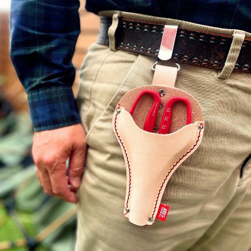 ぶどう摘粒鋏専革ケース